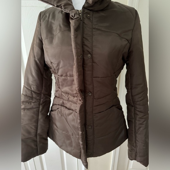 Steve Madden brown winter puffer coat - size M - Picture 4 of 6